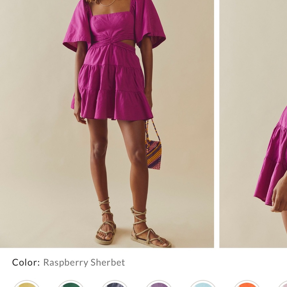 Free People cross of sunlight Mini Dress